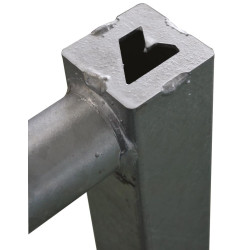 Barrière herbage Ø 42,4/35 mm extensible avec 1 verrou - 2/3 m