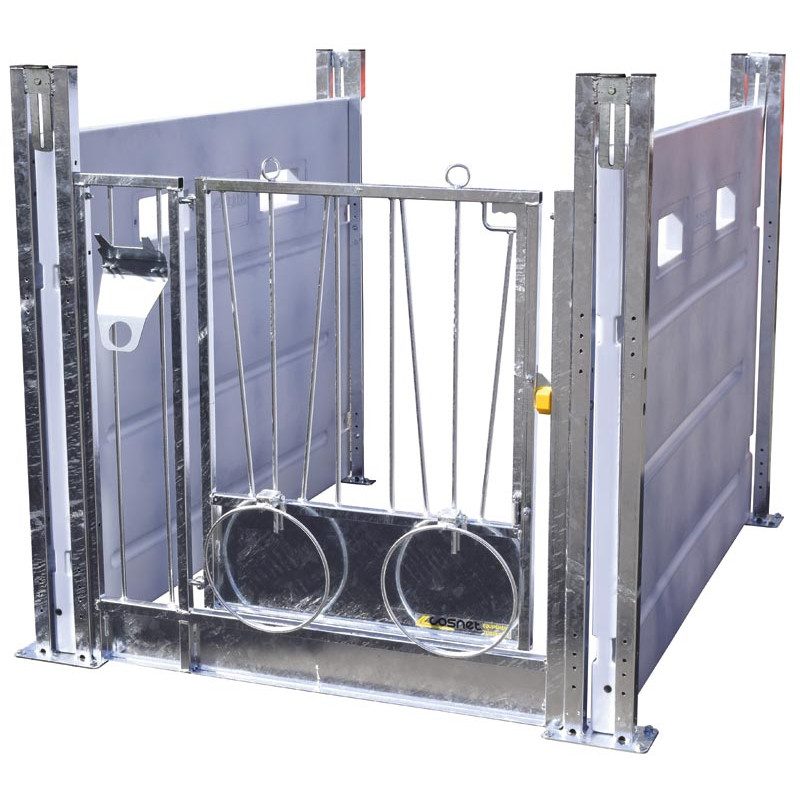 Case à veau HYGIENE PRO GM à cloisons PE amovibles Case à veau HYGIENE PRO GM à cloisons PE amovibles