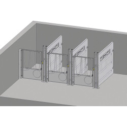 Fixation pour départ mural droite ou gauche pour façade et portillon arrière barreaudé Fixation pour départ mural droite ou gauche pour façade et portillon arrière barreaudé