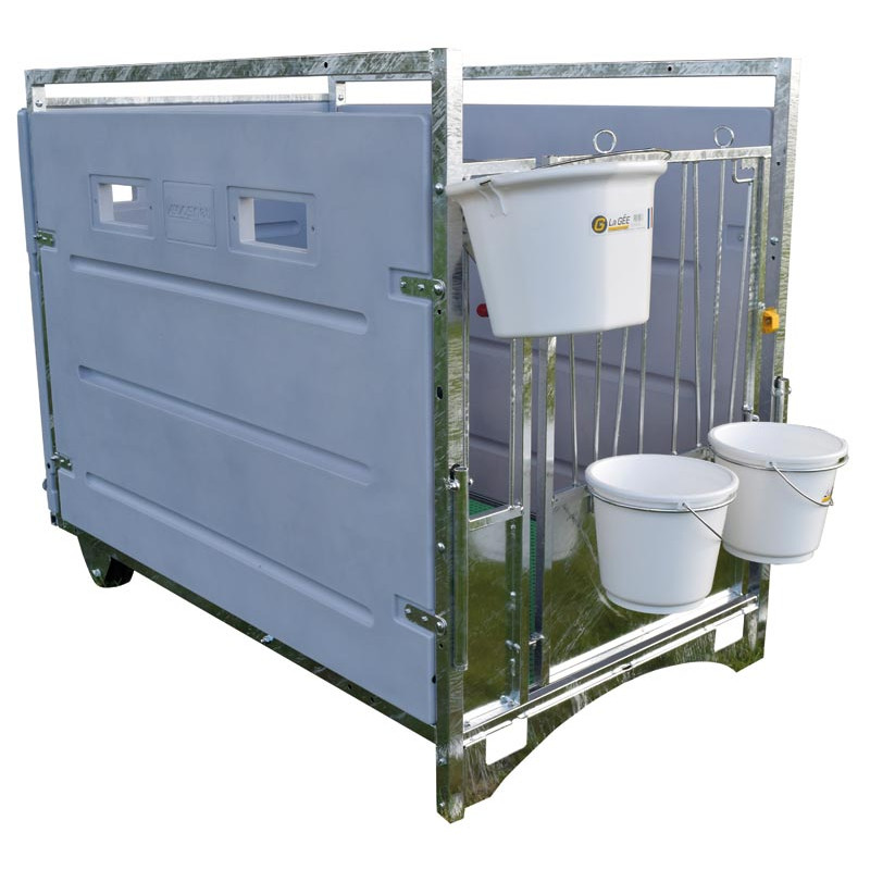 Box à veau roulant XL HYGIENE PRO - PEHD Box à veau roulant XL HYGIENE PRO - PEHD