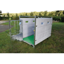 Box à veau roulant XL HYGIENE PRO - PEHD Box à veau roulant XL HYGIENE PRO - PEHD
