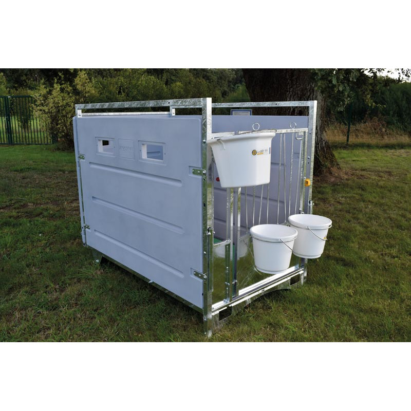 Box à veau roulant XL HYGIENE PRO - PEHD Box à veau roulant XL HYGIENE PRO - PEHD