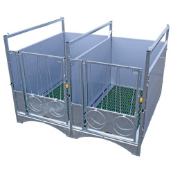 Box à veau roulant XL DUO STANDARD - PVC