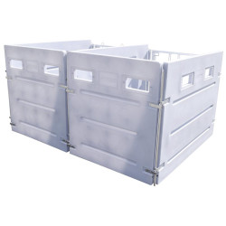 Fond arrière PEHD pour box à veau HYGIENE PRO