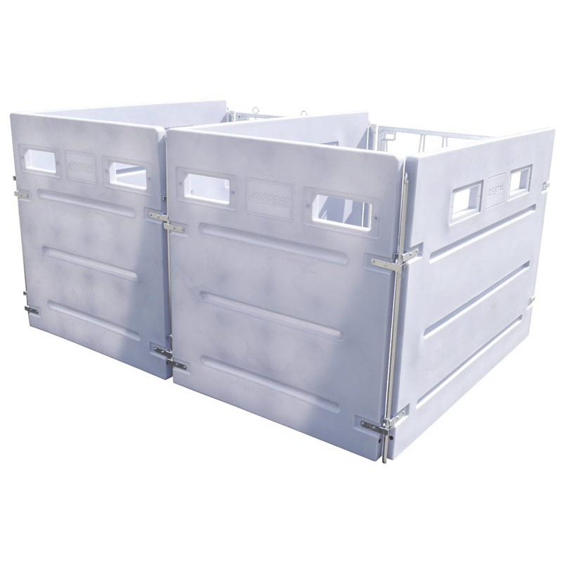 Fond arrière PEHD pour box à veau HYGIENE PRO