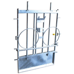 Façade pour case à veaux métallique galvanisée