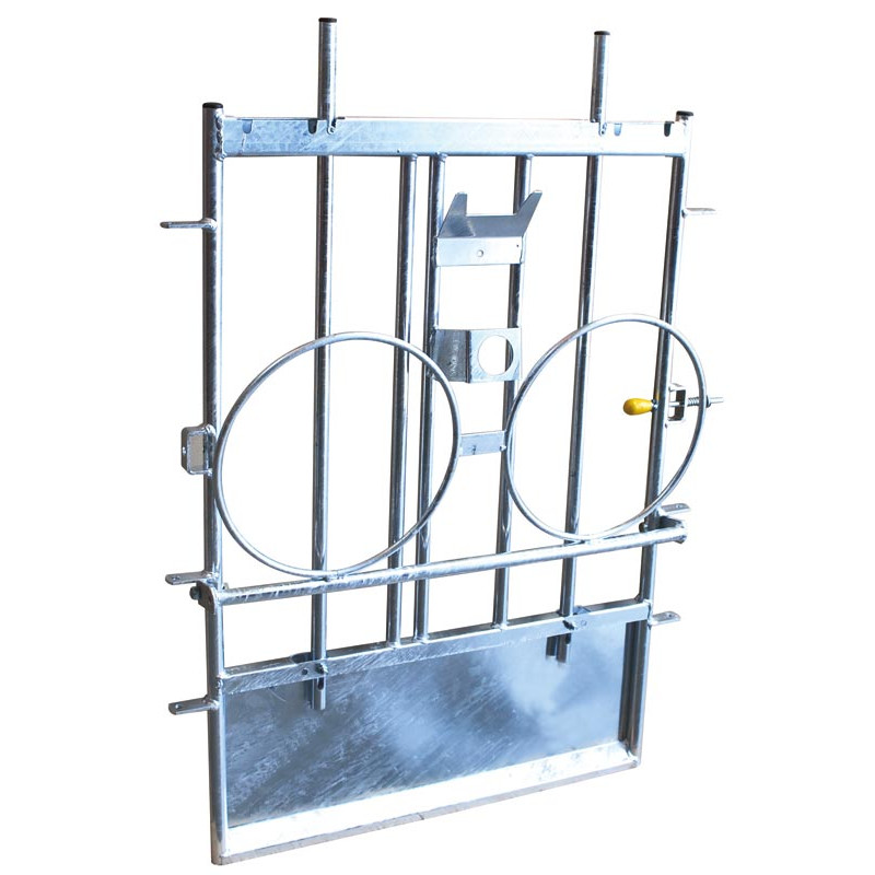 Façade pour case à veaux métallique galvanisée