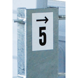 Adhésifs numérotés