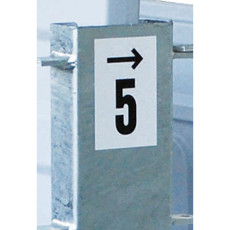 Adhésifs numérotés