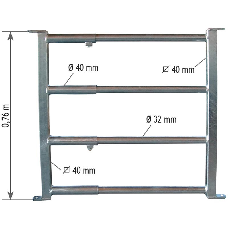 Portillon extensible - Long. 0,50 à 1,20 m