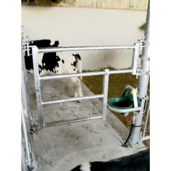 Portillon extensible avec passage d'abreuvoir - Long. 0,85 à 1,20 m
