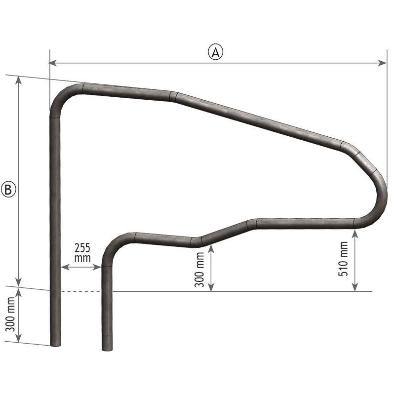 Bat-flanc de logette monopied à sceller Bat-flanc de logette monopied à sceller