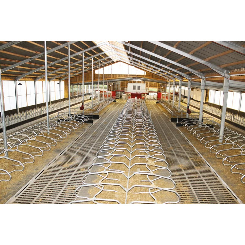 Bat-flanc de logette monopied sur platine pour vache adulte Bat-flanc de logette monopied sur platine pour vache adulte