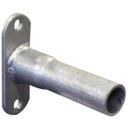 Embout de fixation en "T" sur platine pour barre au garrot droite ou cintrée Ø 49 mm 