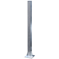 Poteau carré 80x80 mm sur platine