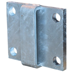 Platine passage sangle pour poteau logette