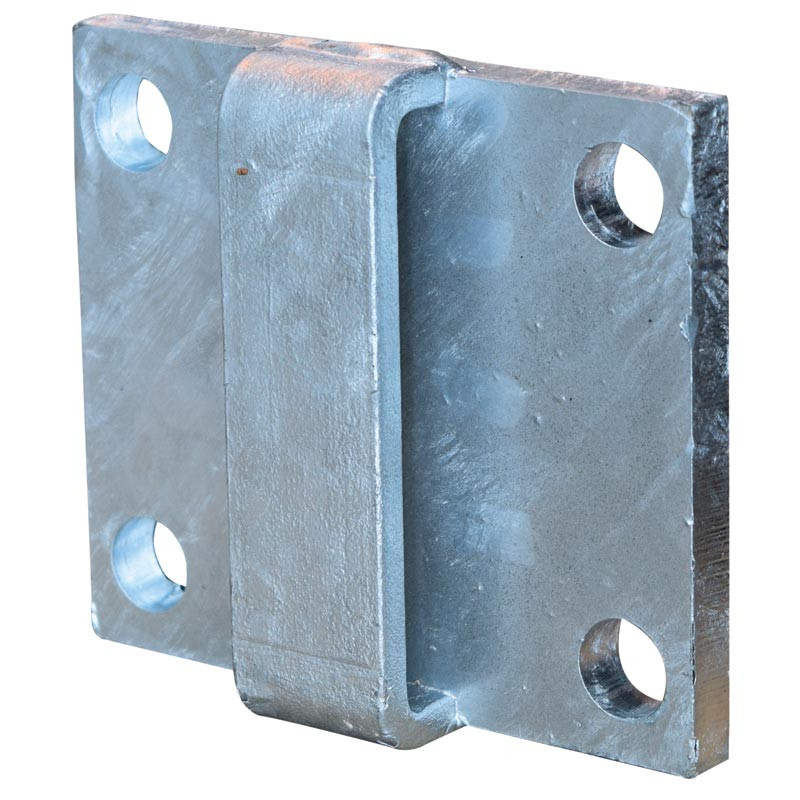 Platine passage sangle pour poteau logette