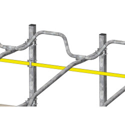 Platine passage sangle pour poteau logette