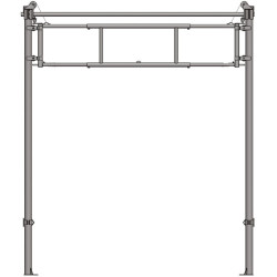 Barrière de séparation relevable  2,30/3,40 m pour couloir de logettes Barrière de séparation relevable  2,30/3,40 m pour couloir de logettes