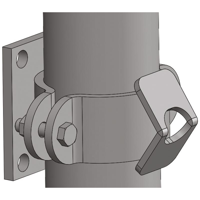 Barrière de séparation relevable  2,30/3,40 m pour couloir de logettes Barrière de séparation relevable  2,30/3,40 m pour couloir de logettes