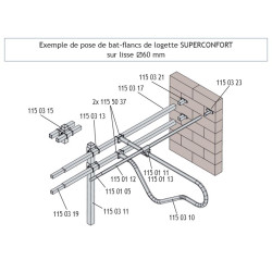 Bat-flanc de logette vache adulte grande taille - SUPERCONFORT