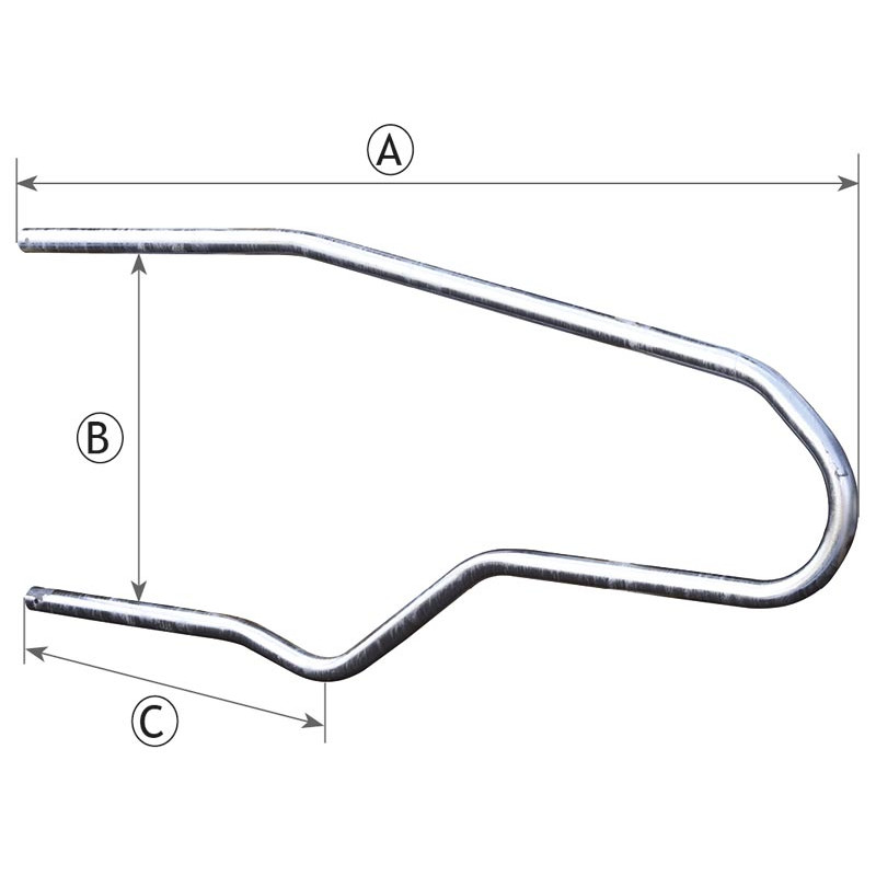 Bat-flanc de logette vache adulte - EUROPE - L.1800 x h.700 mm