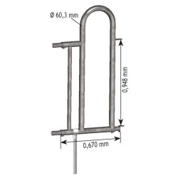 Embout passage d’homme pour cornadis Confort