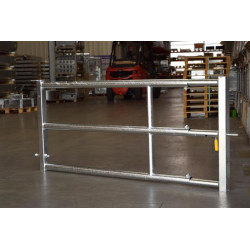 Barrière 3 lisses extensible Ø 60 mm H. 0,79 m - 2/3 m