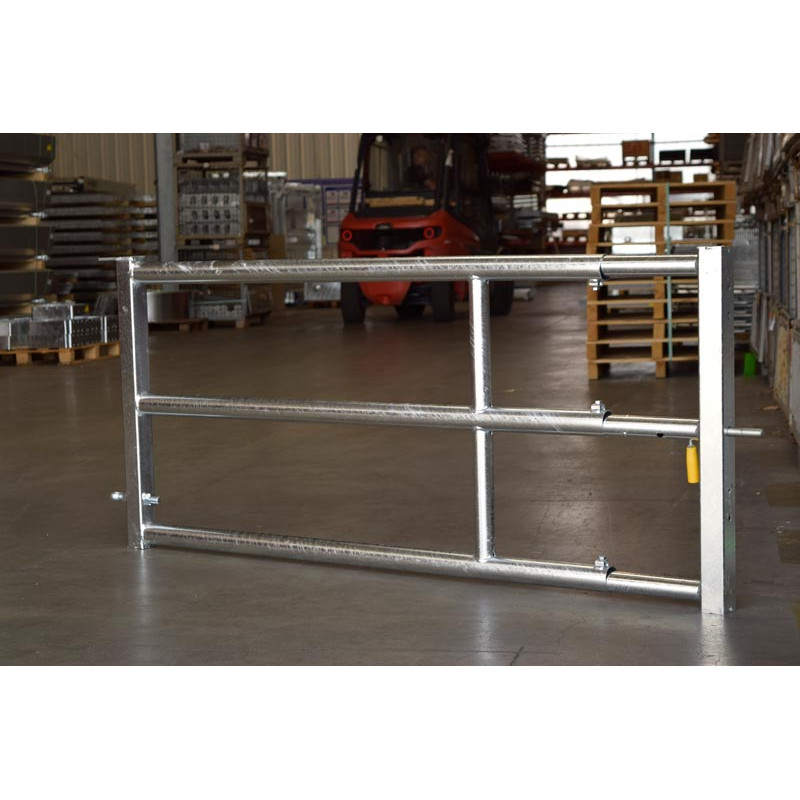 Barrière 3 lisses extensible Ø 60 mm H. 0,79 m - 2/3 m