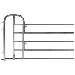 Embout avant 5 lisses passage d'hommes ou veaux pour barrière de stabulation