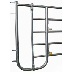 Embout avant 5 lisses passage d'hommes ou veaux pour barrière de stabulation