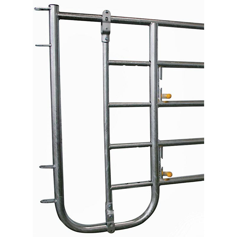 Embout avant 5 lisses passage d'hommes ou veaux pour barrière de stabulation