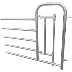 Embout avant 5 lisses passage d'homme et portillon pour barrière de stabulation 