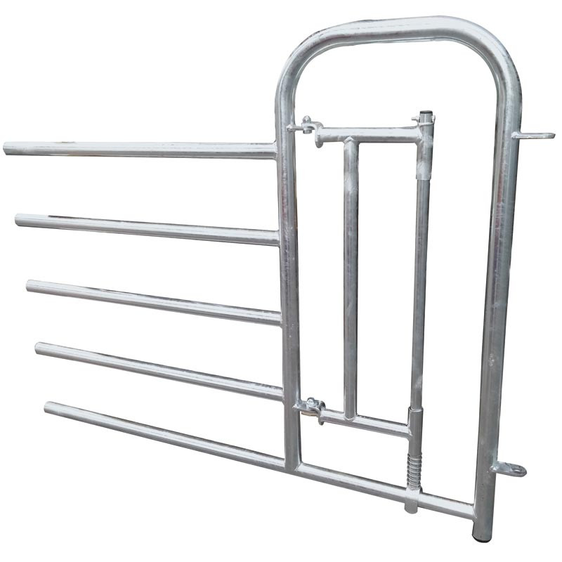 Embout avant 5 lisses passage d'homme et portillon pour barrière de stabulation 
