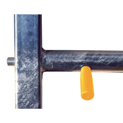 Embout avant 4 lisses Ø 48,3 mm avec 2 verrous automatiques easylock Embout avant 4 lisses Ø 48,3 mm avec 2 verrous automatiques easylock