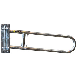 Portillon 2 lisses extensible anti-retour pour passage d'animaux ou couloir Portillon 2 lisses extensible anti-retour pour passage d'animaux ou couloir