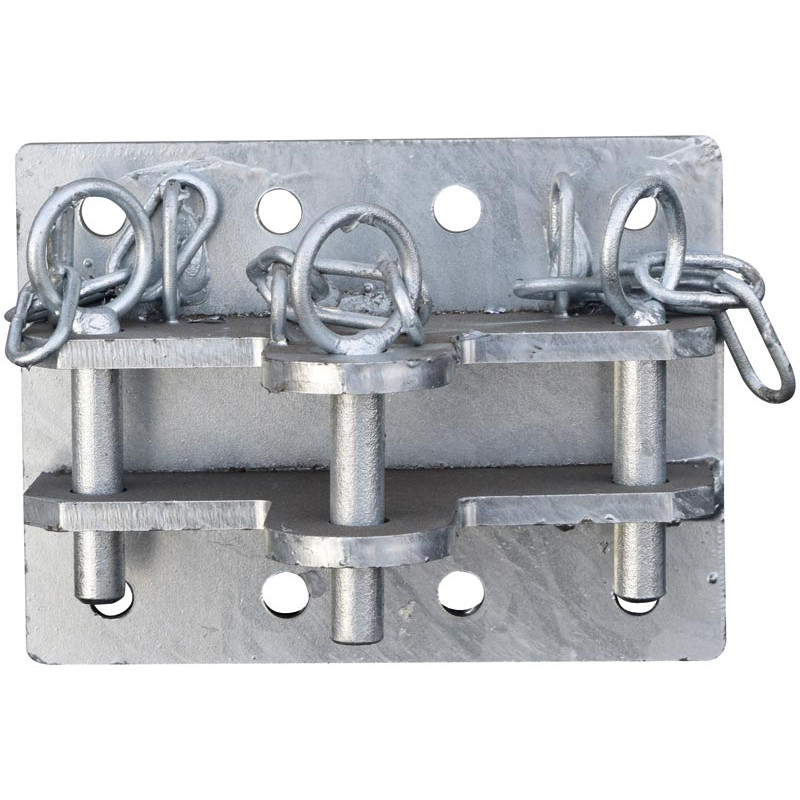 Chape de fixation triple