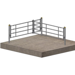 Plat de fixation à double chape