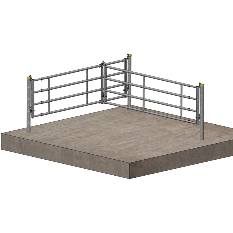 Plat de fixation à double chape