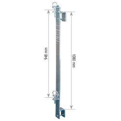 Plat de fixation à double chape