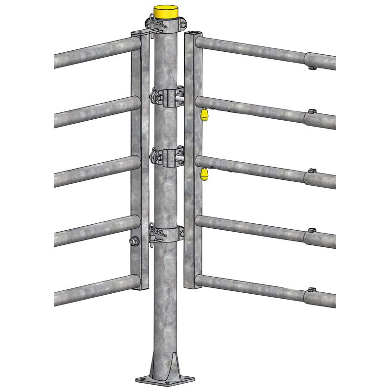 1/2 Bride "EASYLOCK" pour poteau Ø 102 mm