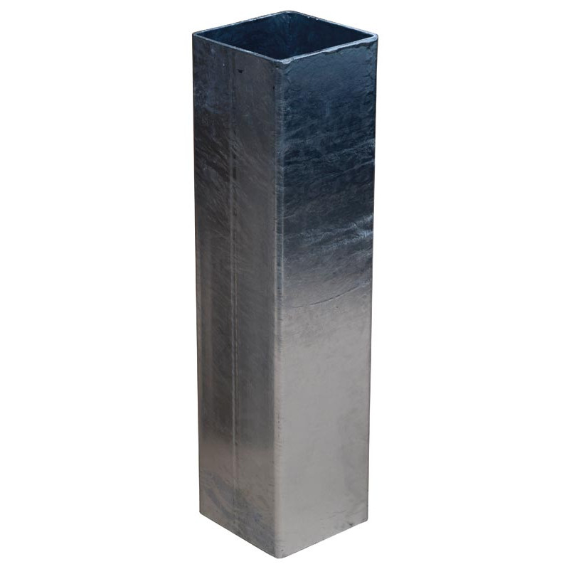 Douille carrée acier pour poteau carré 90x90 mm