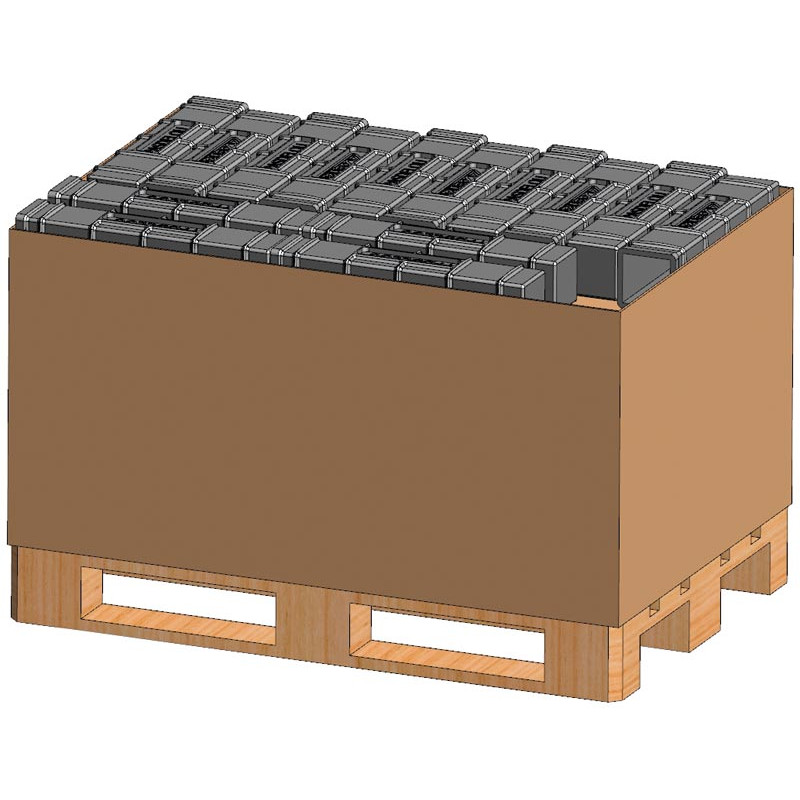 Douille PE carré pour poteau carré 90x90 mm