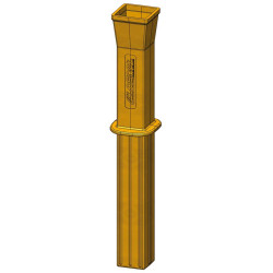 Protection PE "ISOPROTEC" pour poteau ⧄ 90x90 mm