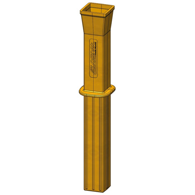 Protection PE "ISOPROTEC" pour poteau ⧄ 90x90 mm