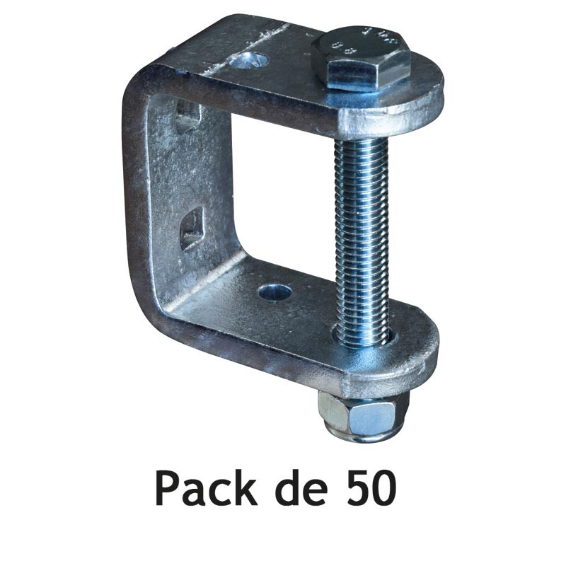 Chape de fixation murale polyvalente - Pack de 50 Chape de fixation murale polyvalente - Pack de 50