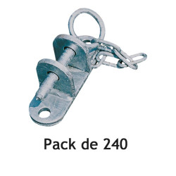 Chape de fixation simple - Pack de 120