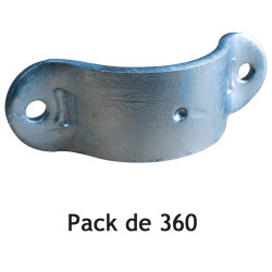 1/2 bride nue pour poteau rond Ø 102 mm - Pack de 360