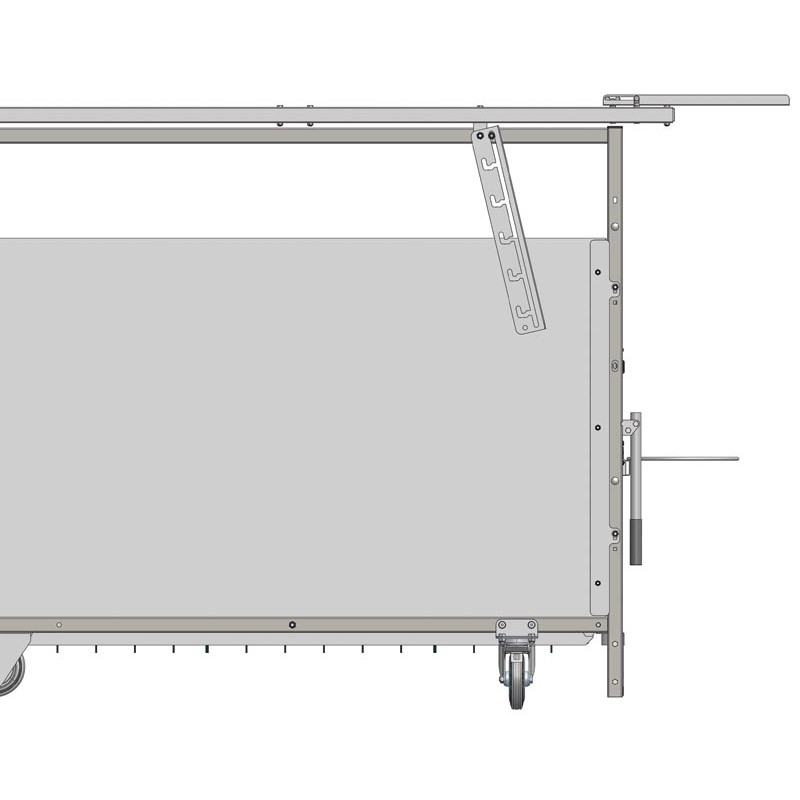 Casquette repliable pour toiture de box à veau roulant PRO et Standard