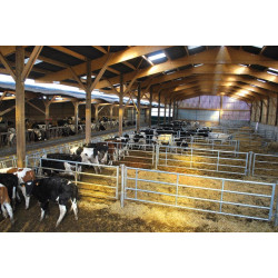 Embout arrière 5 lisses pour barrière de stabulation 0,90/2 m